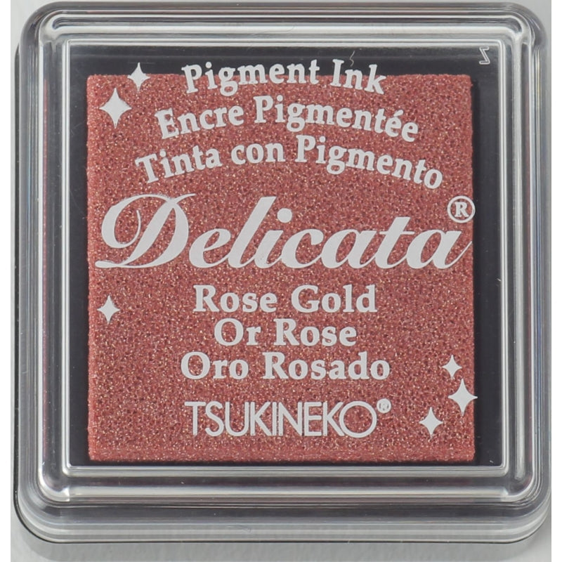 Tsukineko Rose Gold Delicata Ink Pad Small