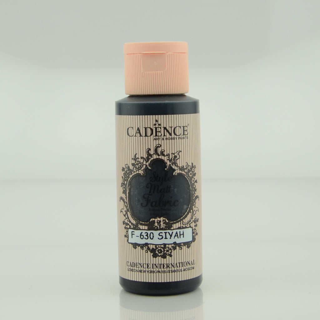 Cadence Black 59 Ml Style Matt Fabric Paint