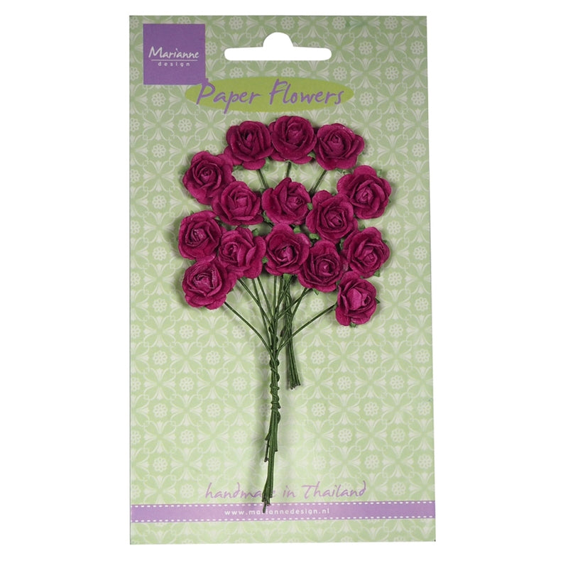 Marianne Design Roses - Medium Pink Flower Embellishments