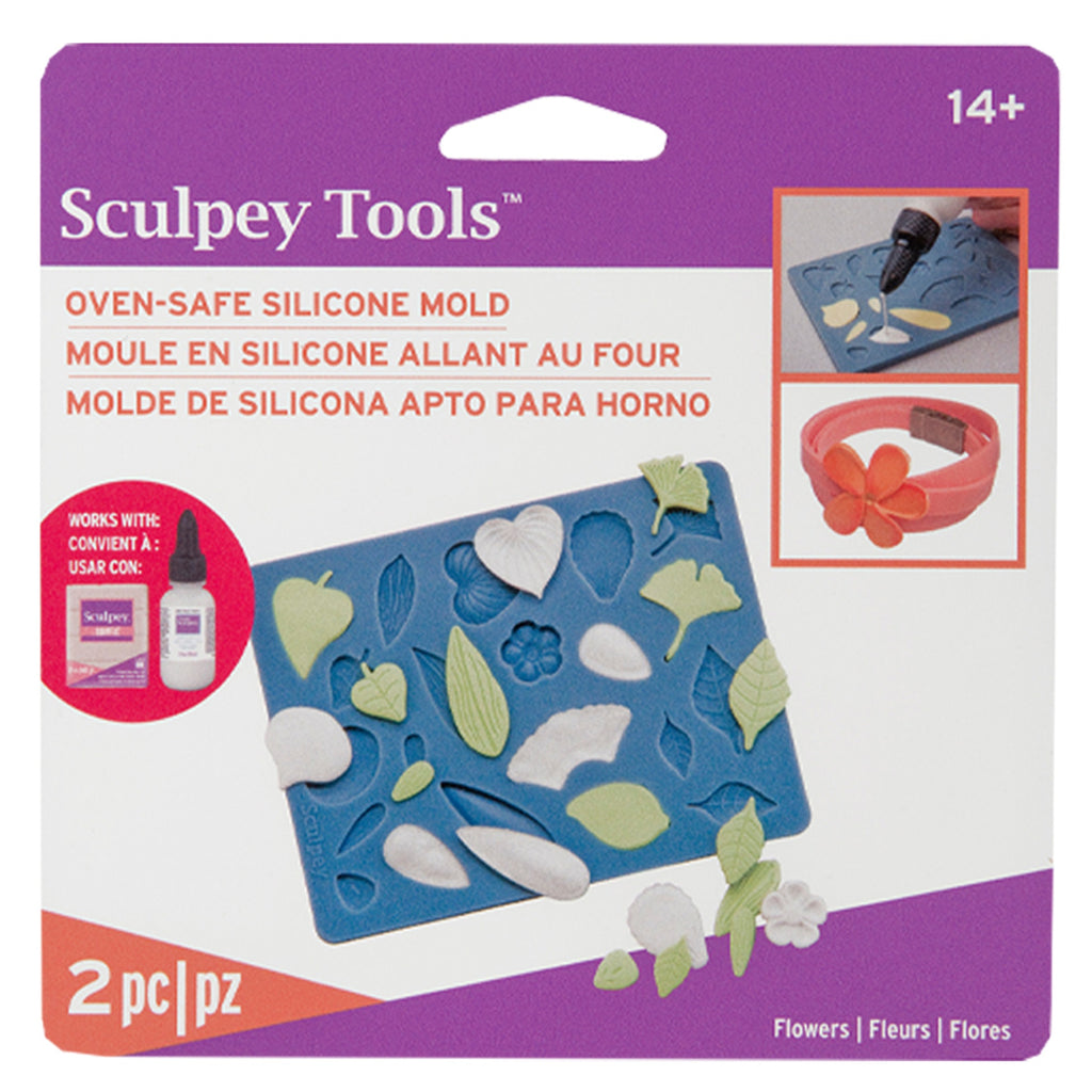 Sculpey Silicone Oven Safe Mold Flowers