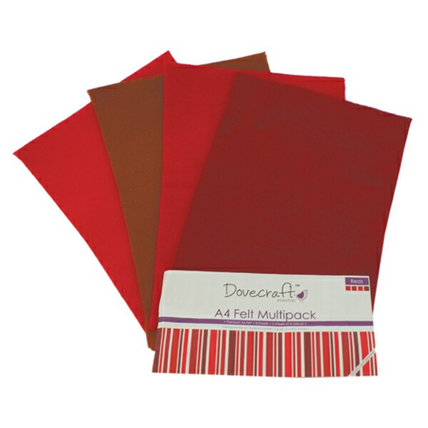 Trimcraft A4 Felt Reds