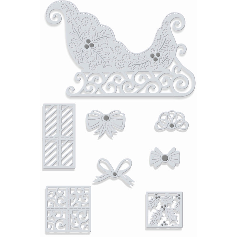 Sue Dix Sleigh, Parcels And Bows Sweet Dixie Cutting Die