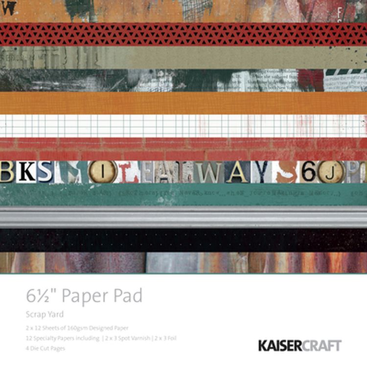 Kaisercraft Scrap Yard 6.5" Paper Pad