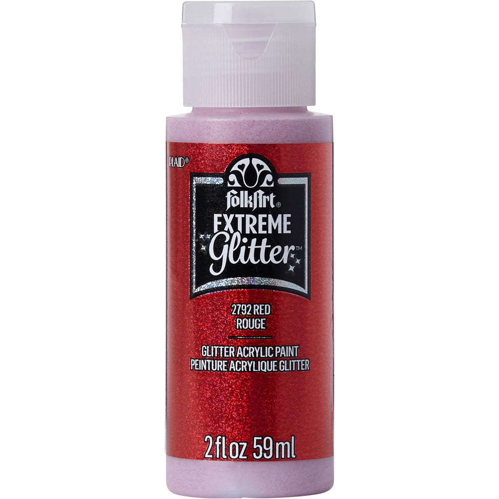 Folkart Red Folkart Extreme Glitter 2oz