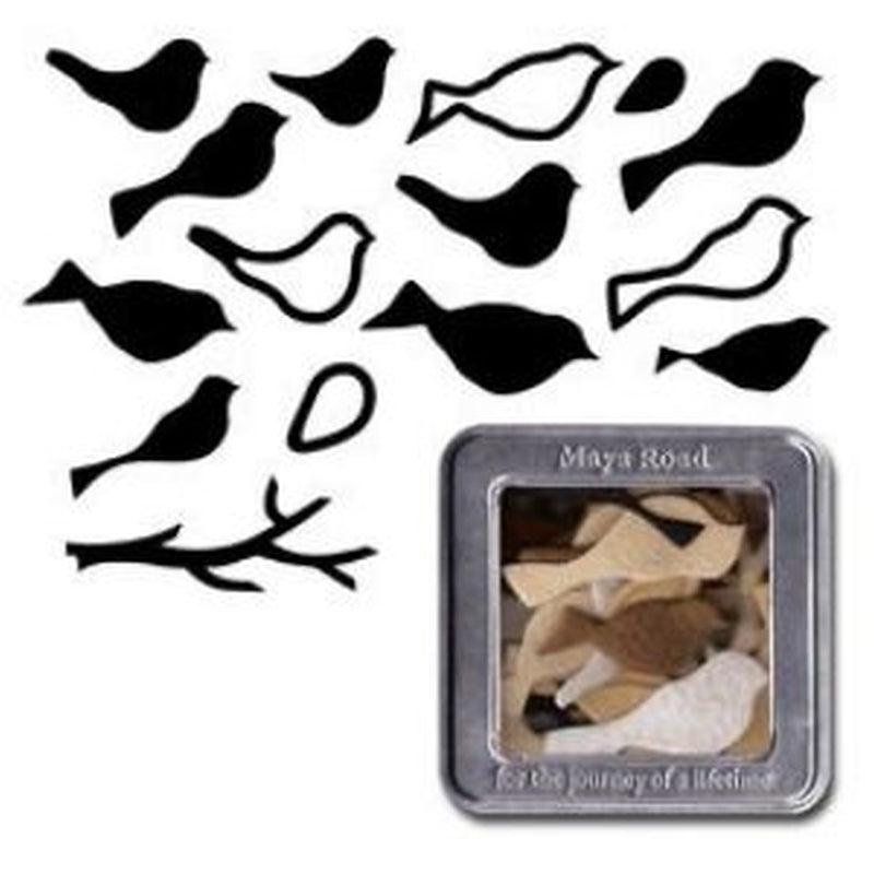 Maya Rd Micro Felt Birds - Neutral Set