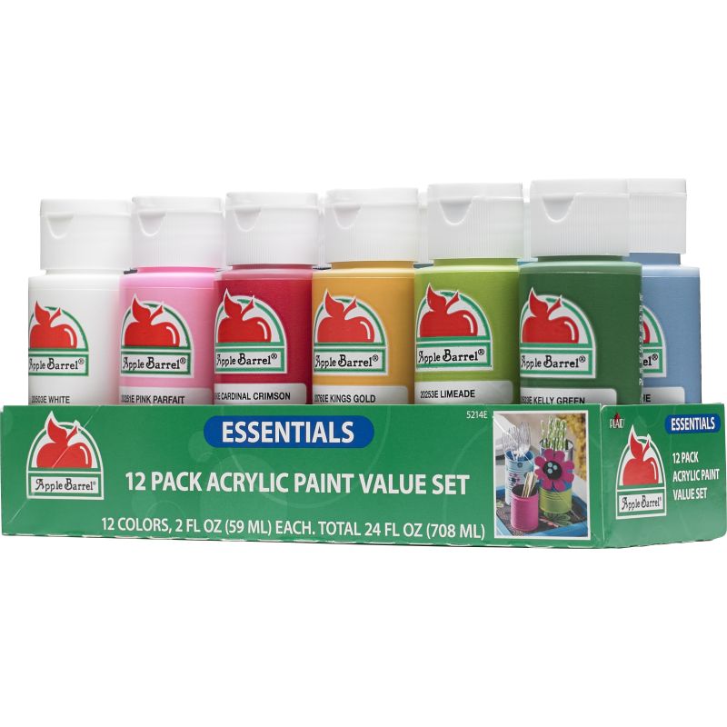 Essentials Paint Set Apple Barrel - 12 Colours