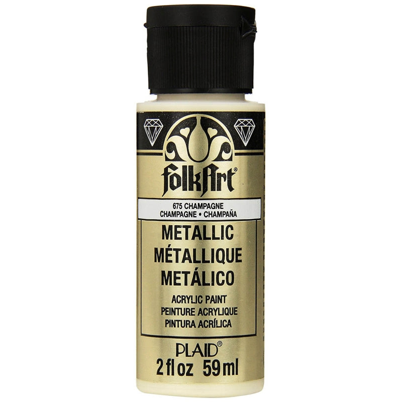 Champagne Metallic Folkart 2oz