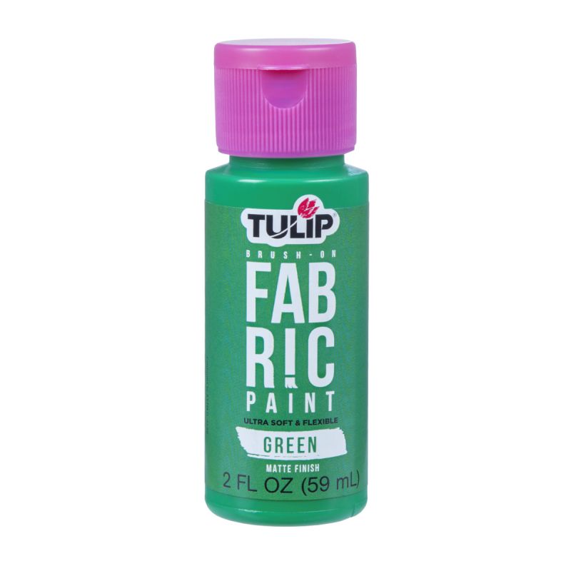 Tulip Matte Green Brush-on Fabric Paint 2oz