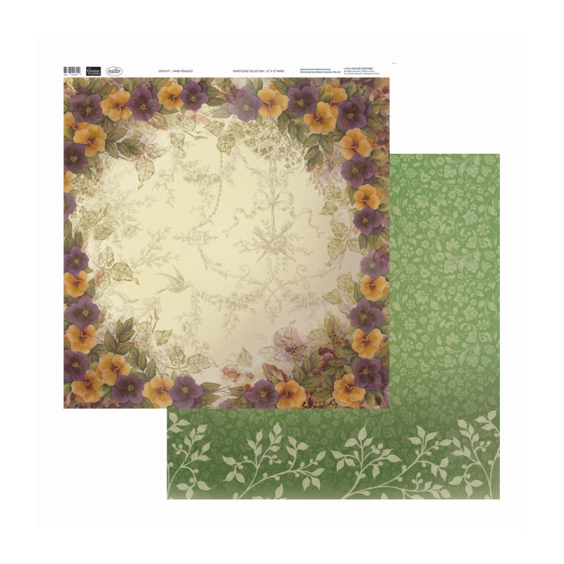 Artdeco Creations Con Pansy Bouquet Packs Of 10 Sheets