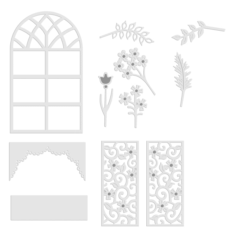 Sue Dix Window And Window Box Sweet Dixie Cutting Die