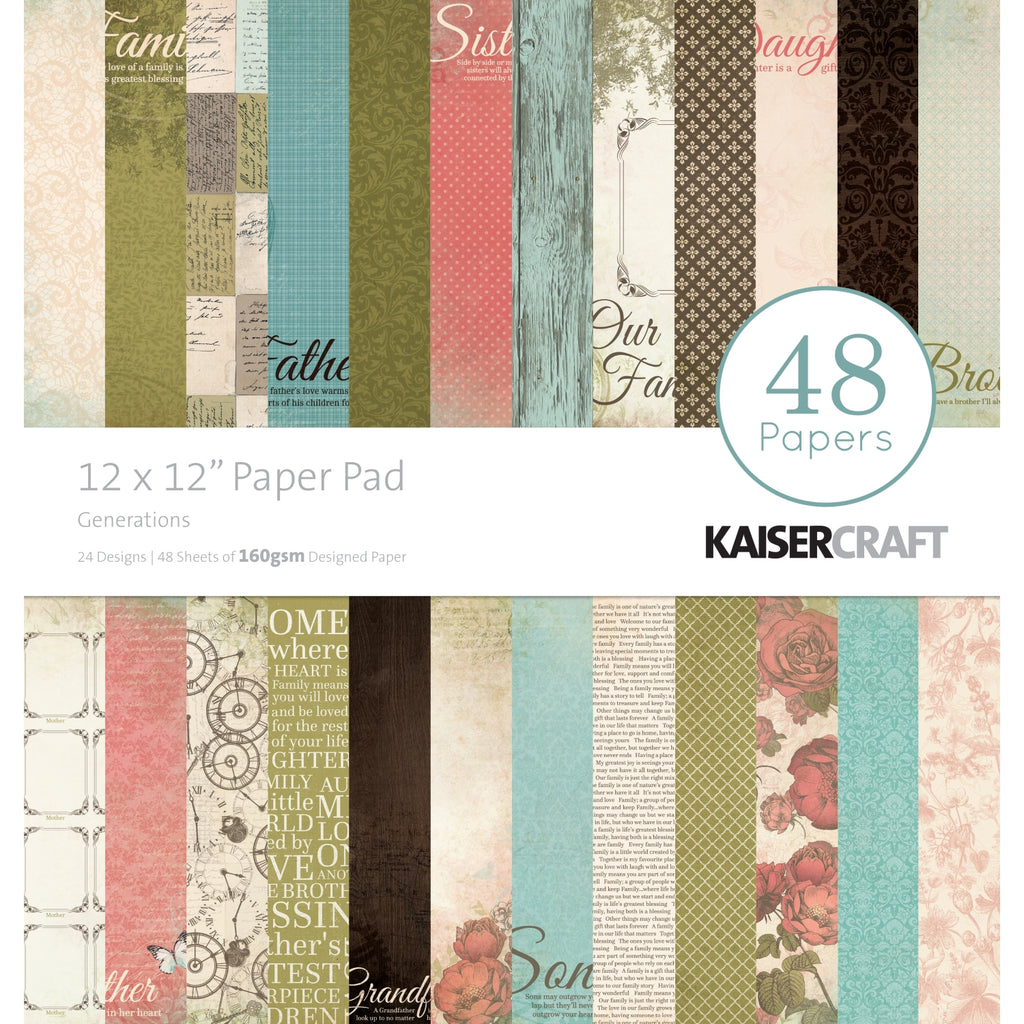 Kaisercraft Generations 12x12 Paper Pad