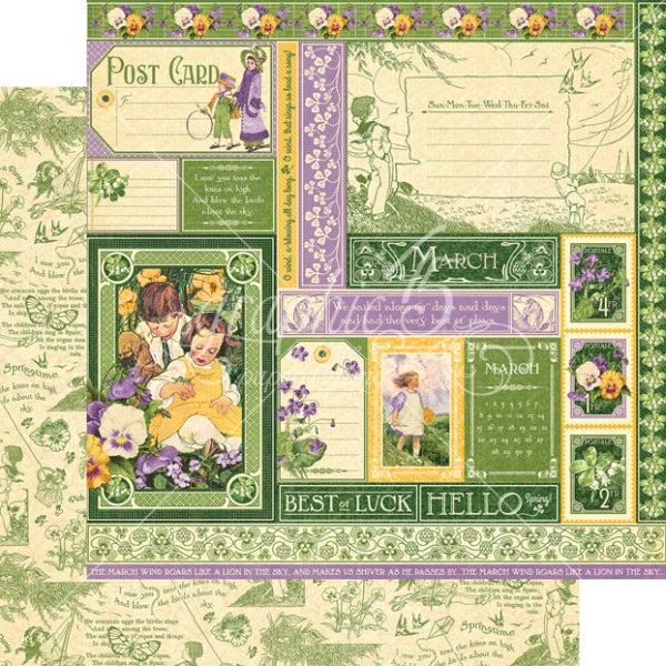Graphic 45 March Collective Packs Of 10 Sheets