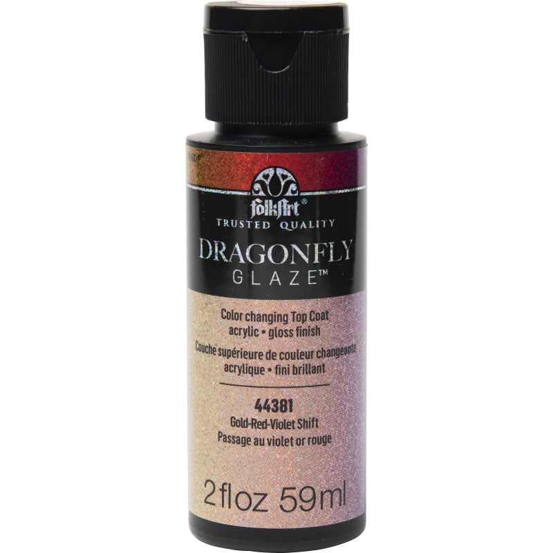 Red Violet Dragonfly Glaze Folkart 2oz