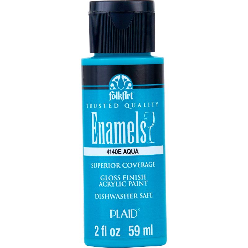 Aqua Folkart Enamels 2oz