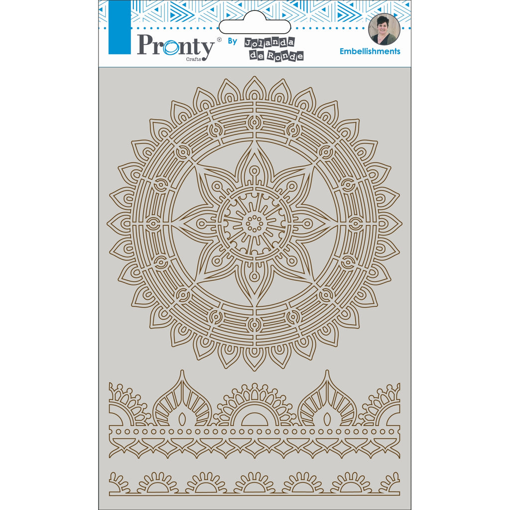 Yart Factory Chipboard. Mandala & Borders 2 A5by Jolanda