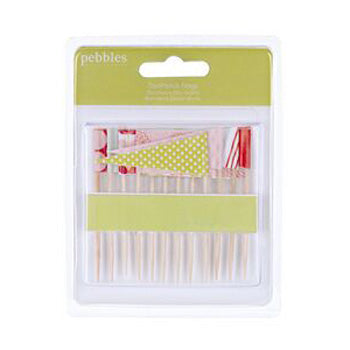 American Crafts Happy Go Lucky-toothpick Flags