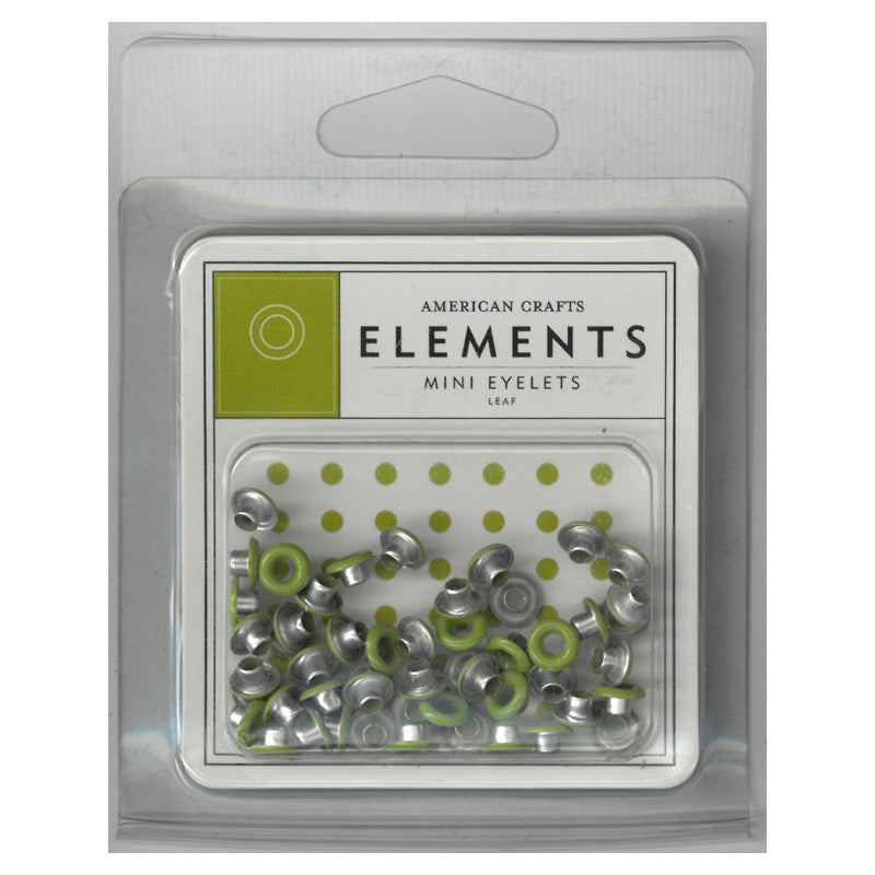 American Crafts Leaf - Mini Eyelets