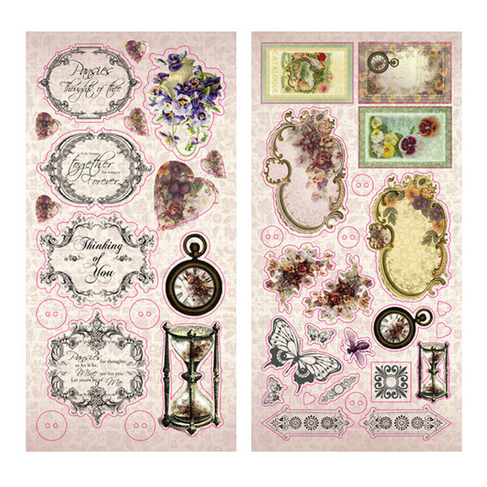 Artdeco Creations Con Hearts Ease Sticker Sheets X 2