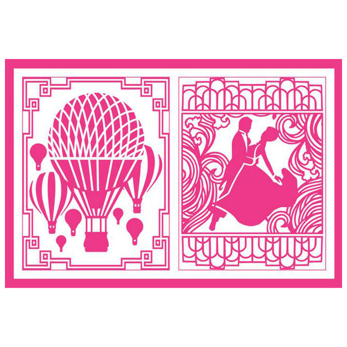 Artdeco Creations A2 Embossing Folder His And Hers