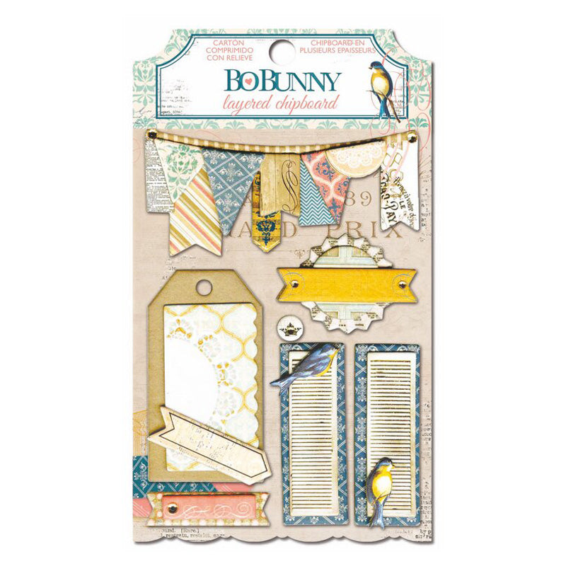 Bobunny Press The Avenues Layered Chipboard