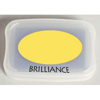 Tsukineko Pearlescent Yellow Brilliance Pad