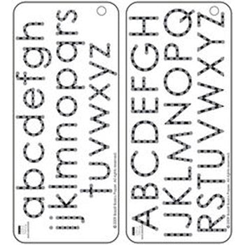 Bazzill Alphabet Jewel Template (2)