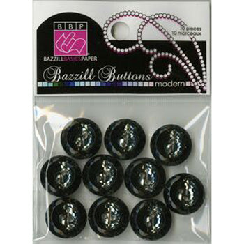 Bazzill Thunder (black) Modern Button