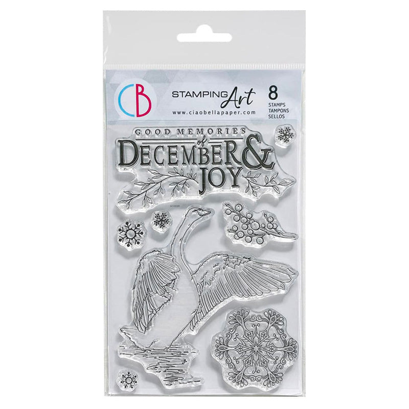 Clear Stamp Set 4"x6" December & Joy