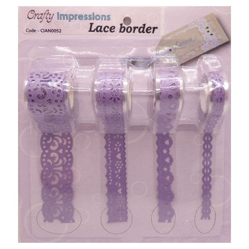 Lace Border Purple