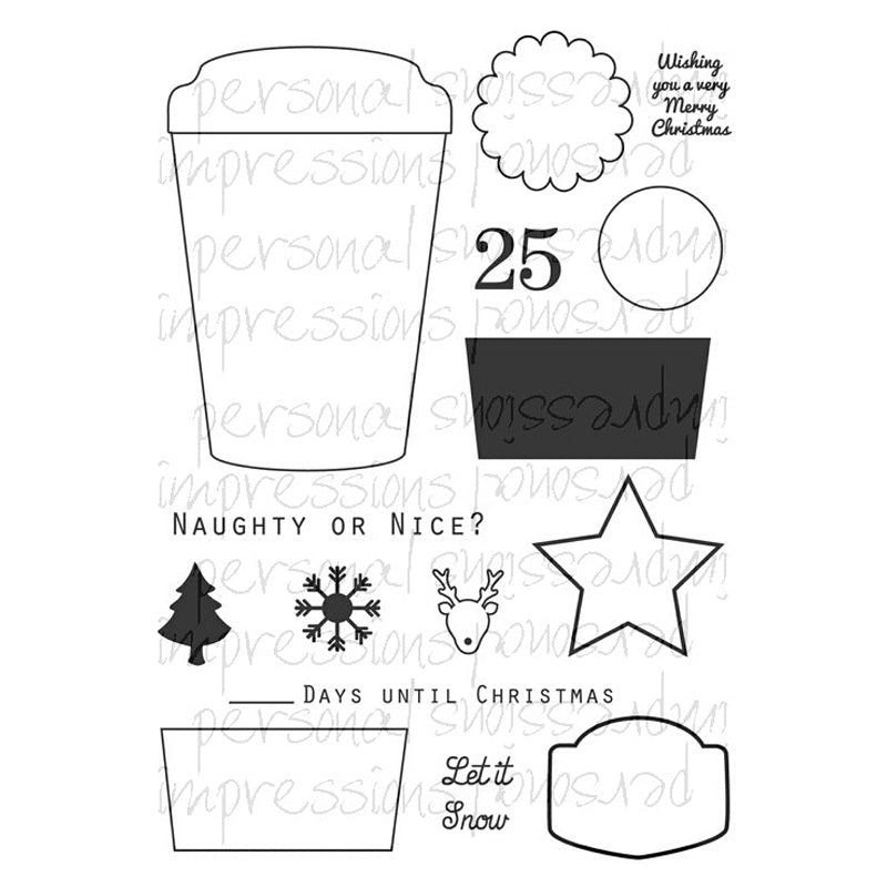 Photocentric Sh Christmas Red Cup & Labels A6