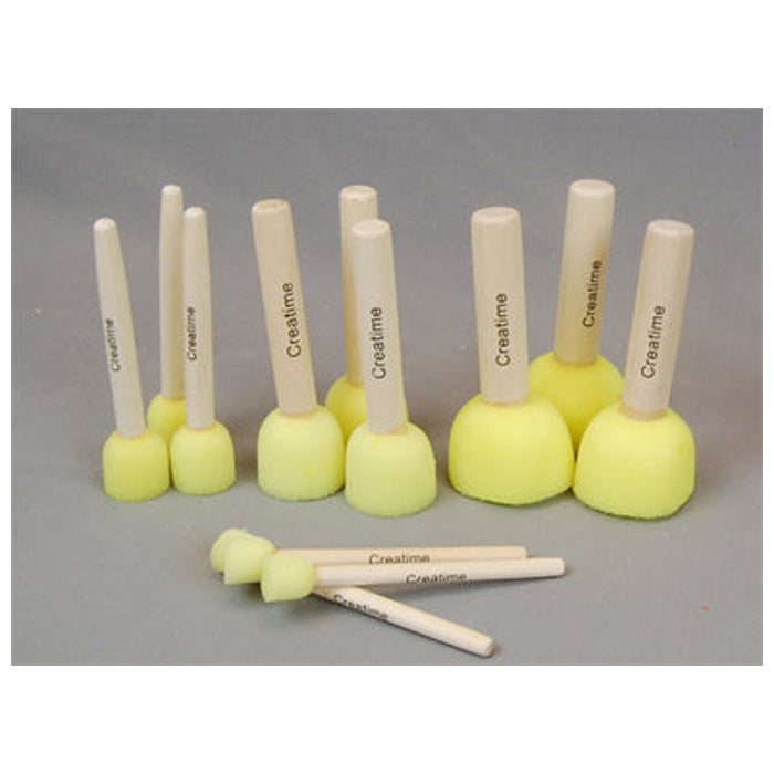 Creativ Foam Dabbers, 4x3 Assorted Sizes 12pcs