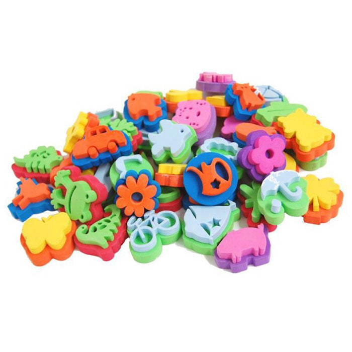 Creativ Foam Stamps - Assorted Shapes X 55