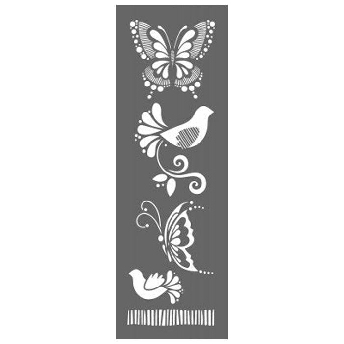 DecoArt Birds & Butterflies 6"x18" Stencil