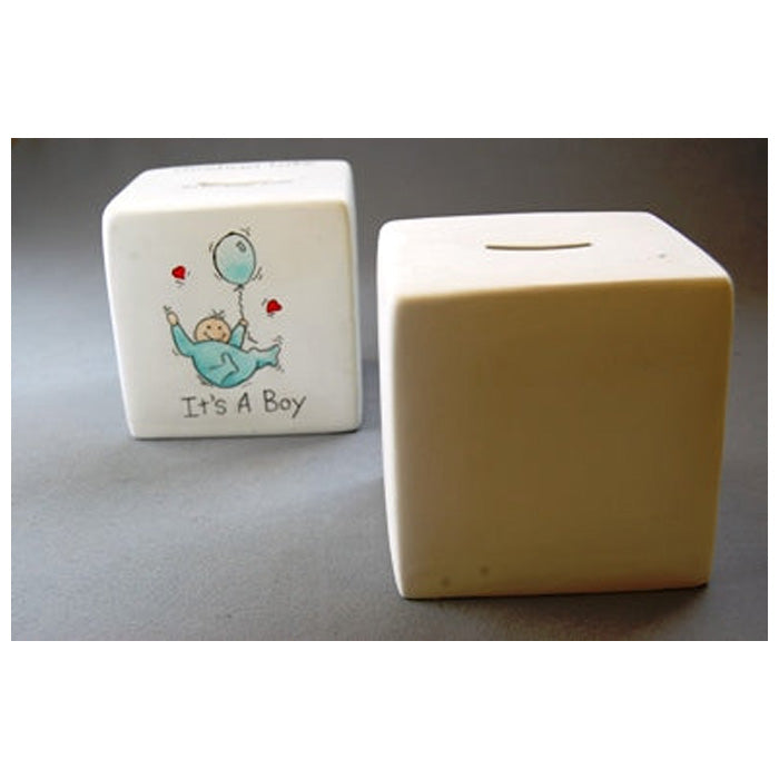 Square Cube Money Box (Carton Of 6)