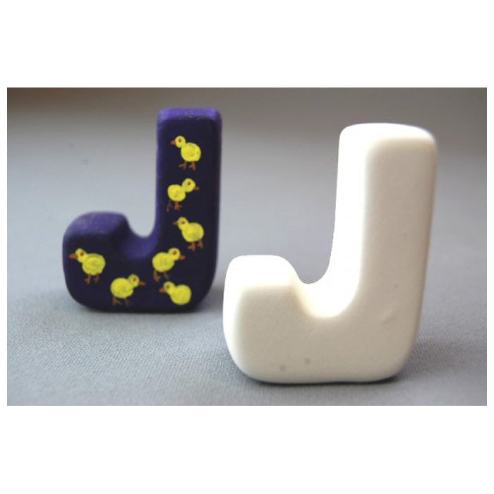 3d Letter J 4.5cm (pack Of 6)