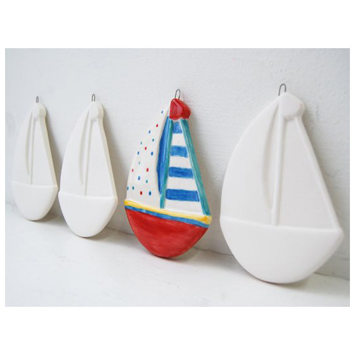 3d Boat Plaque (pack Of 6)