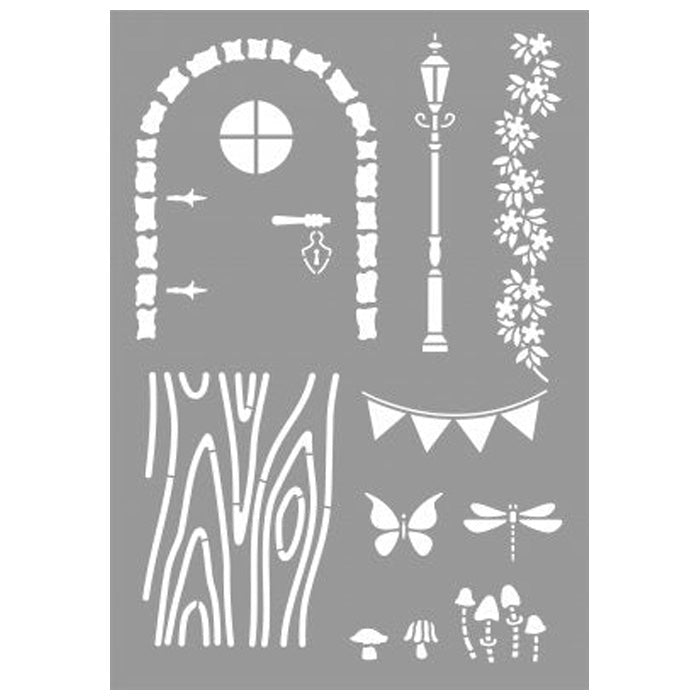 Yart Factory Fairy Door Stencil 1