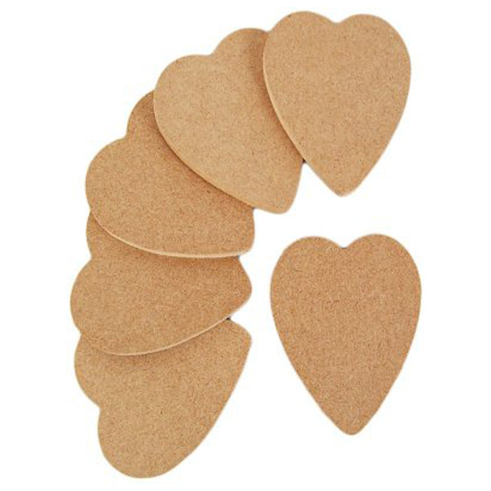 Yart Factory Heart - 6mm Mdf 70x80mm -pack