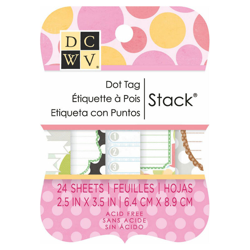 Die Cuts With A View 2x3 Dot Tag Stack