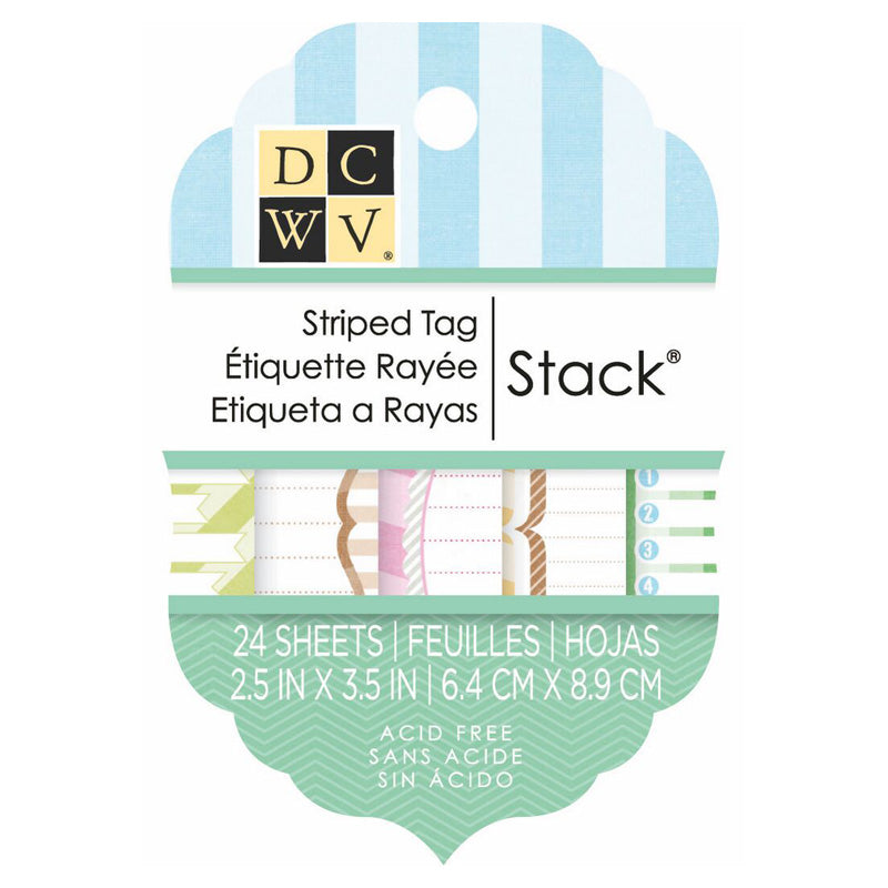 Die Cuts With A View 2x3 Stripes Tag Stack