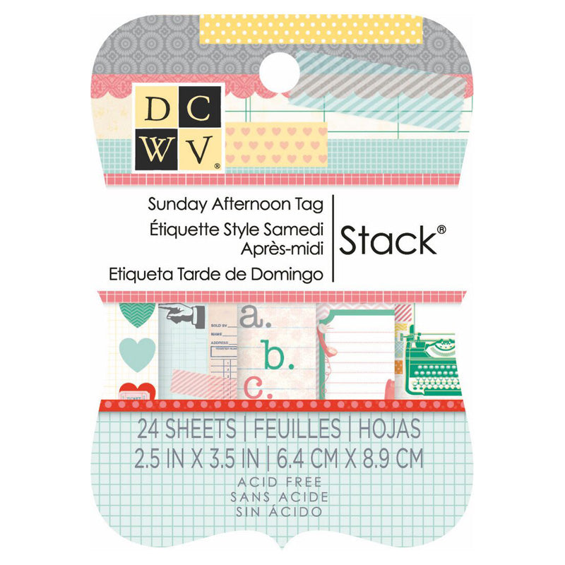 Die Cuts With A View 2x3 Sunday Afternoon Tag Stack