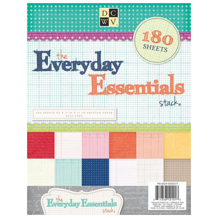 Die Cuts With A View Everyday Essentials 8.5x11 180