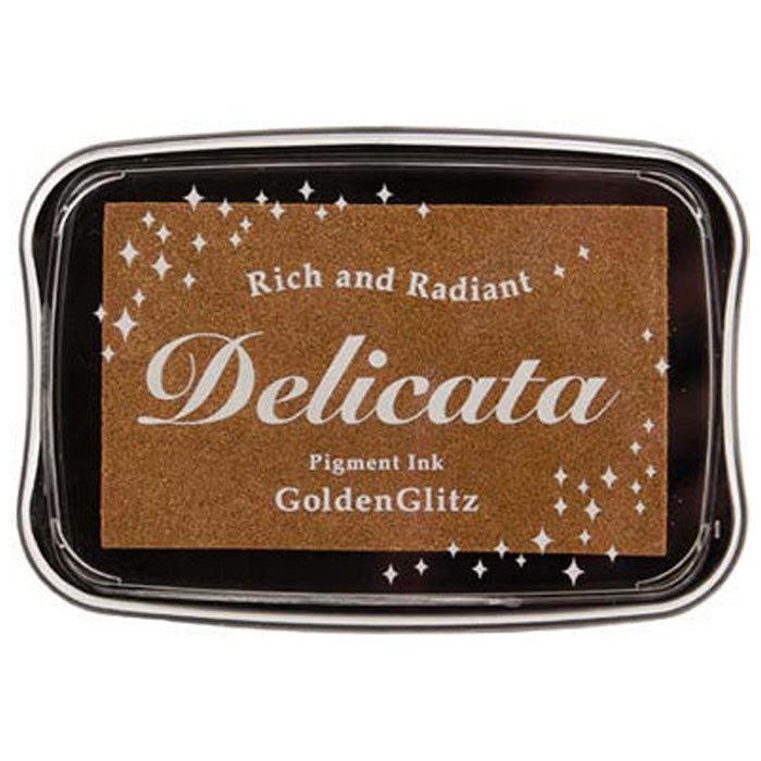 Tsukineko Delicata Ink Pad Golden Glitz