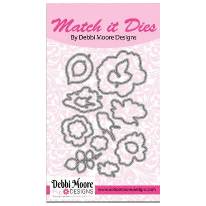 Debbi Moore Designs Match It Dies - Roses In Bloom