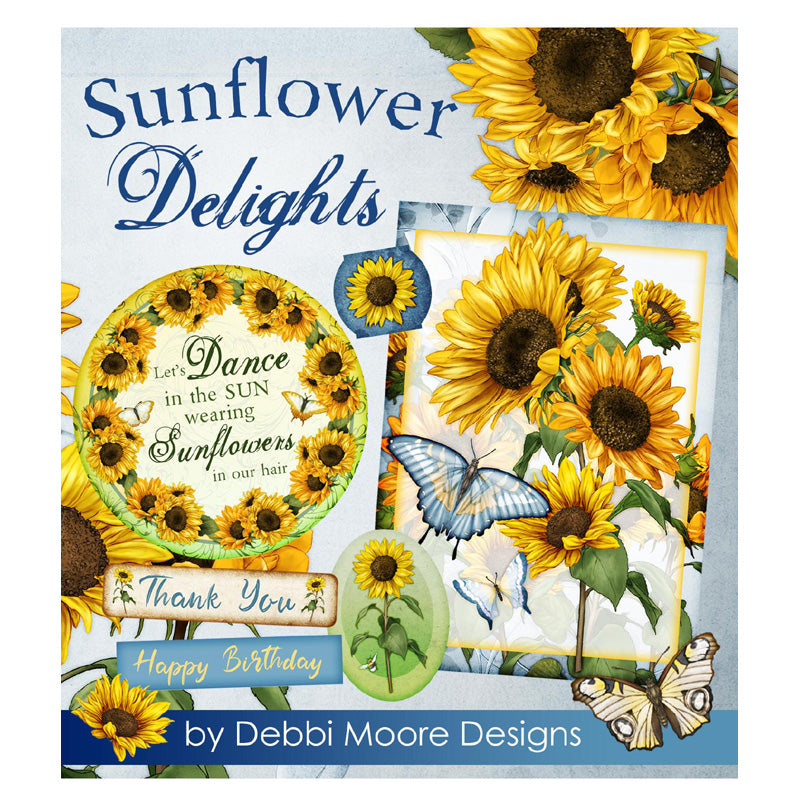 Debbi Moore Designs Sunflower Delights Paper Crafting Collection Usb Key