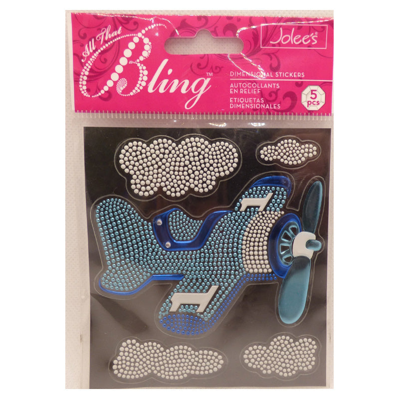 K&Company Bling Blue Plane