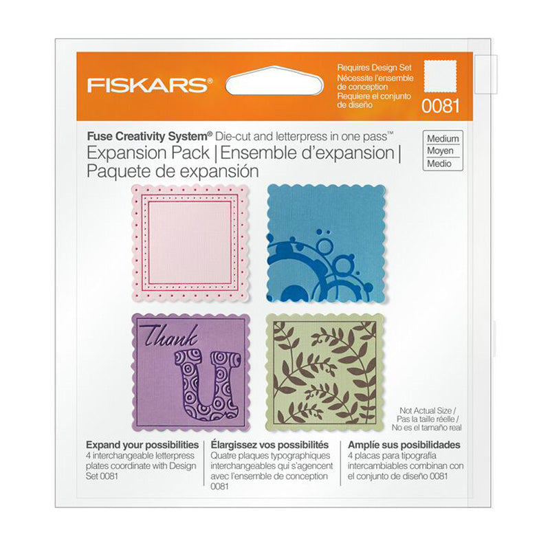 Fiskars Exp Pack Scalloped Square (4)