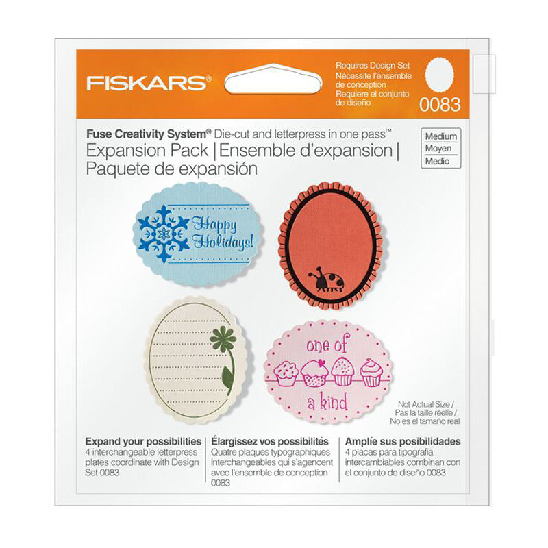 Fiskars Exp Pack Scalloped Oval (4)