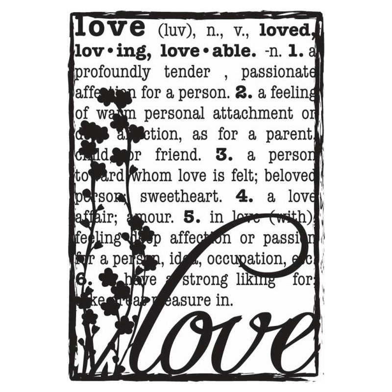 Hampton Art Love Defined Stamp