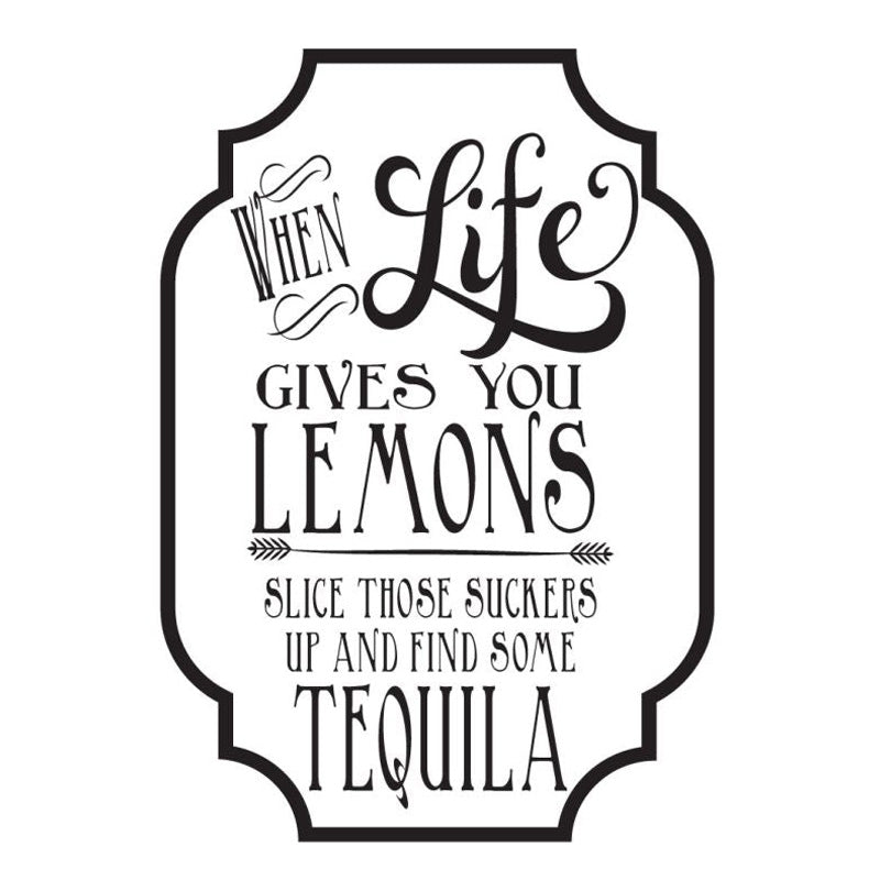 Hampton Art Wood Mounted Stamp Lol Lemons And Tequila